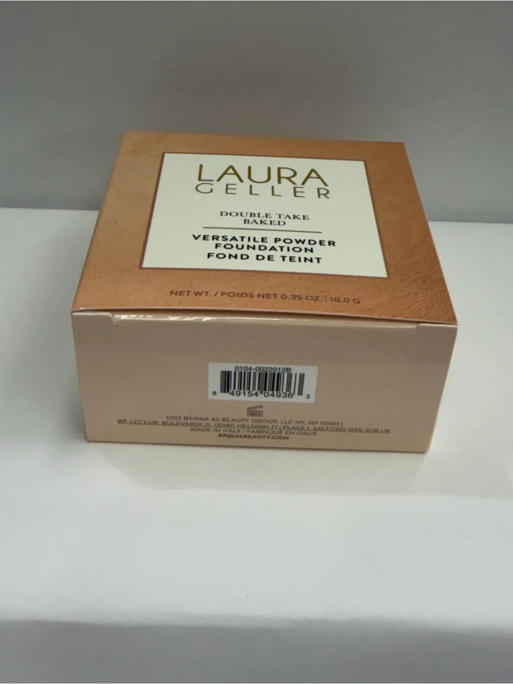 Laura Geller Double Take Baked Powder Foundation Light 0.35 oz New in Box